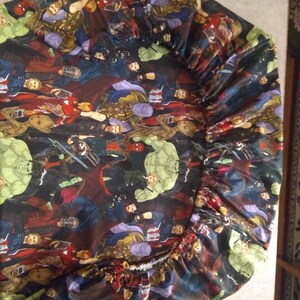 Marvel 4 modèles Choisissez Berceau Lit pour tout-petit Drap-housse Couverture Taie d'oreiller Hulk Spiderman Iron Man Captain America Thor DareDevil Wolverine image 7