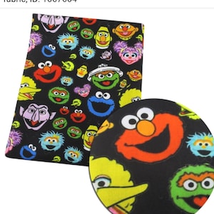 Sesame Street - Crib Toddler - Bedding Muppets -  fitted sheet - Blanket - Pillow Case - Curtain  Valance wall letters OVER 30 Patterns avai