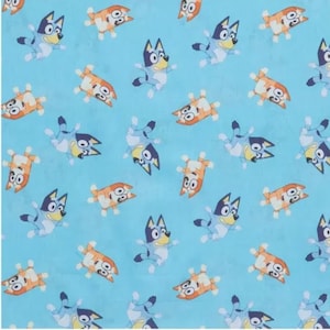 Bluey some patterns available now READ BELOW Crib Toddler - Bedding Bluey cartoon - Sheet -  fitted sheet - Blanket - Pillow Case - Curtains