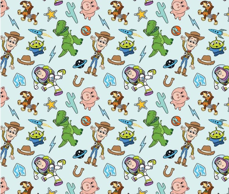 TONS OF PATTERNS Toy Story Crib Sheet , Toddler Bed Sheet - fitted sheet , Blanket Pillow Case Pillow image 9