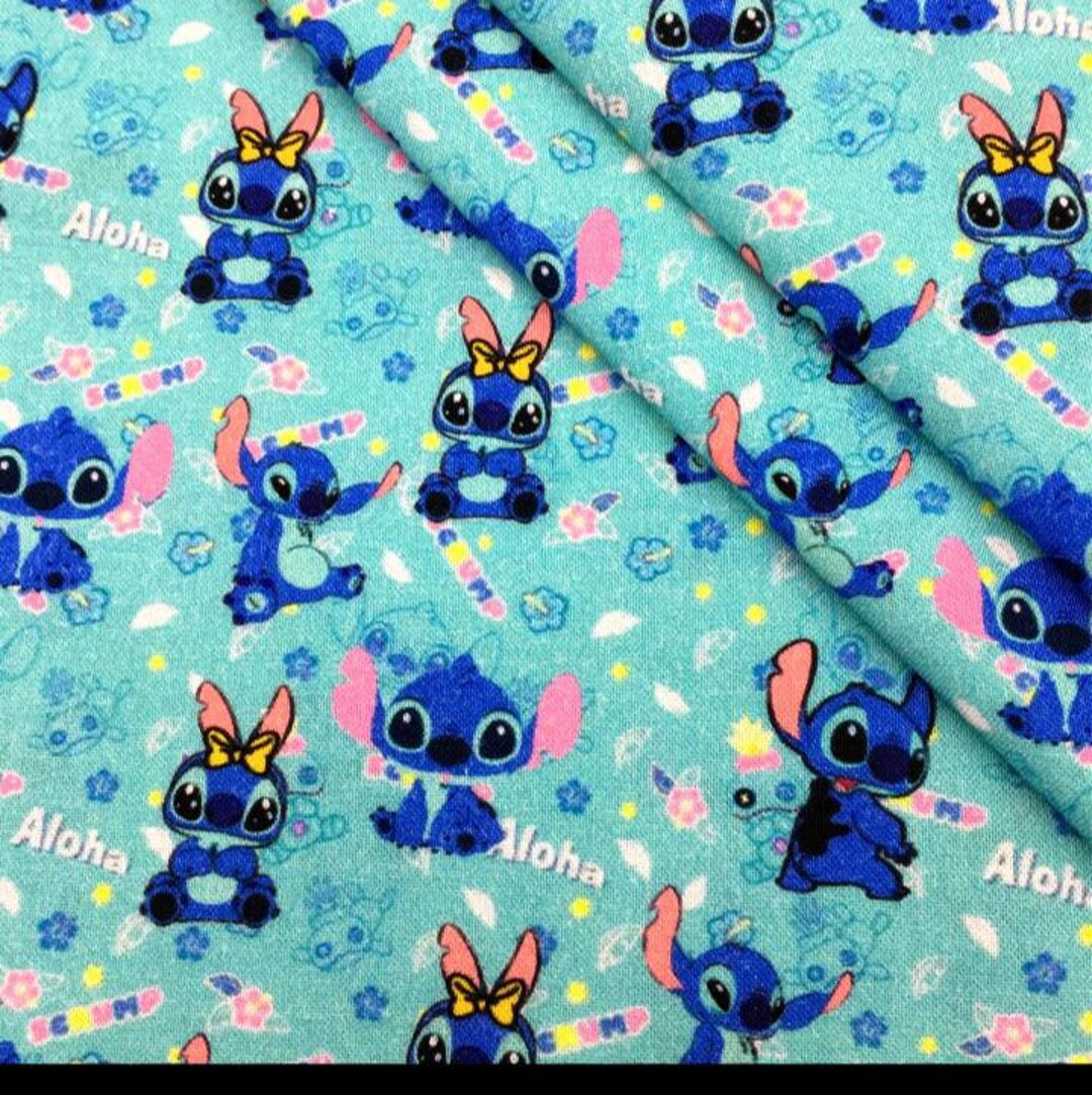 Lilo and Stitch Cotton Soft Crib Toddler Bedding Sheet - Fitted Sheet ...