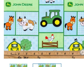 LOOK 4 patterns YOU CHOOSE c pixs John Deere Crib Toddler Bed Sheet - fitted sheet - Blanket - Pillow Case - Curtain - fabric letters
