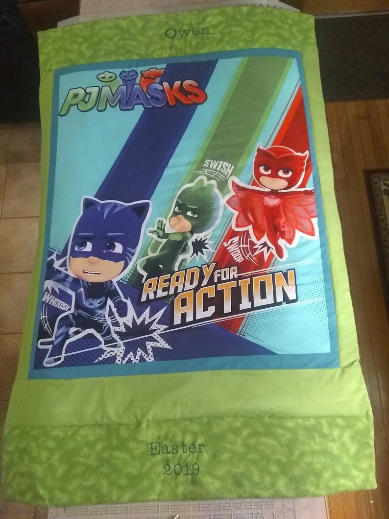 LOOK PJ Masks Crib Toddler Bed Sheet Fitted Sheet Blanket Etsy