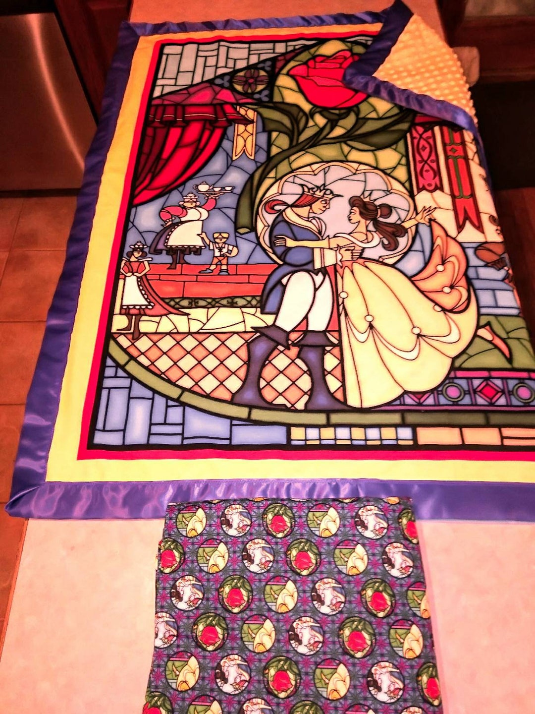Beauty and the Beast U PICK PATTERN Crib Toddler Bed Sheet Etsy