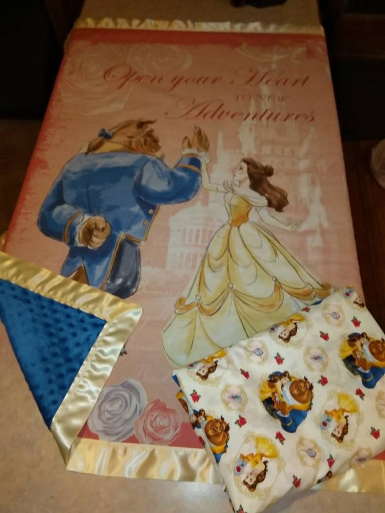 Belle Beauty and the Beast Crib Fitted Sheet Blanket Set Etsy