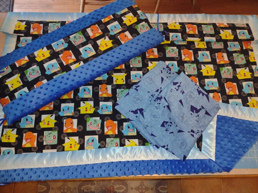 Pokemon 30 Patterns Choose Crib Toddler Bedding Sheet Fitted Sheet Blanket Pillow Case Curtain Valance 3d Letters Etsy UK