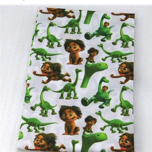 Il buon dinosauro diversi modelli tra cui scegliere Lenzuolo con angoli per lettino per bambini - Coperta - Federa - Tenda - Valance lettere 3d