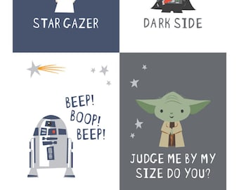 Star wars crib blanket flannel / minky backing