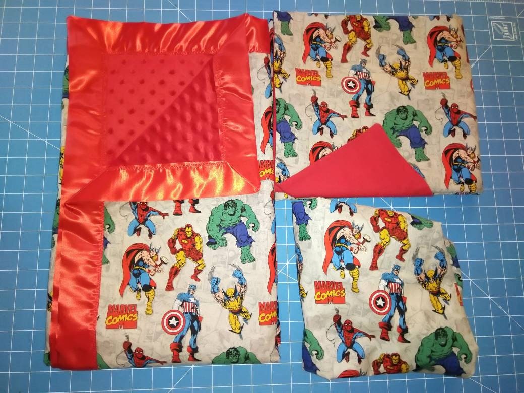 Marvel 4 patterns Choose Crib Toddler Bed fitted Sheet Blanket Etsy