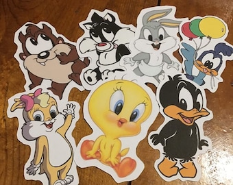 6 Pack Lot Looney Tunes Confetti Loot Party Bag Birthday Metallic