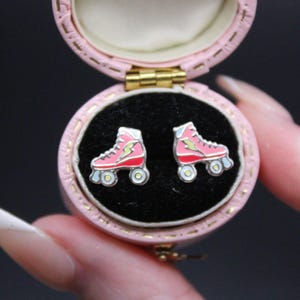 Roller Skate Stud Earrings in 925 Sterling Silver