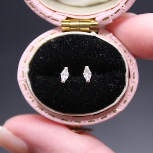 Tiny Marquise  CZ Stud Earrings in 925 Sterling Silver
