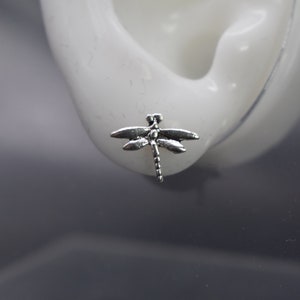 Dragonfly Sterling Silver Stud Earrings image 6