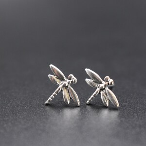 Dragonfly Sterling Silver Stud Earrings image 10