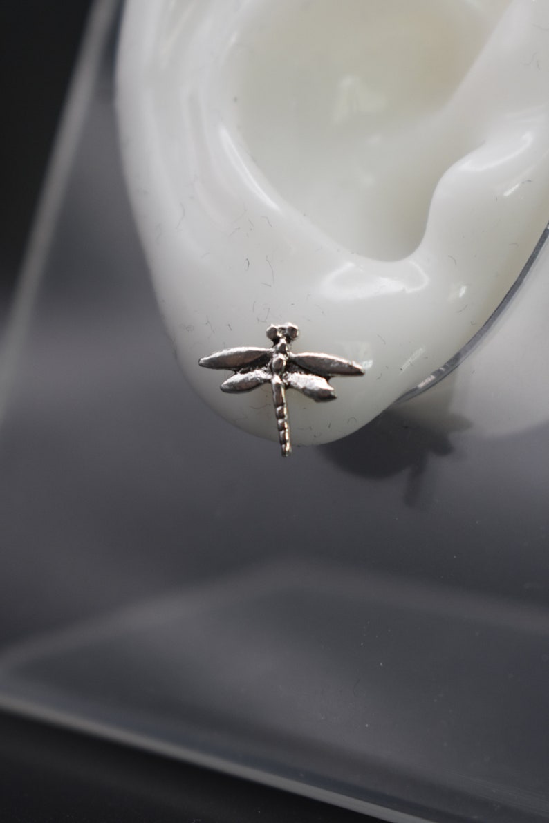 Dragonfly Sterling Silver Stud Earrings image 4