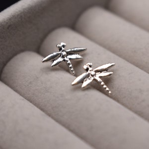 Dragonfly Sterling Silver Stud Earrings image 5