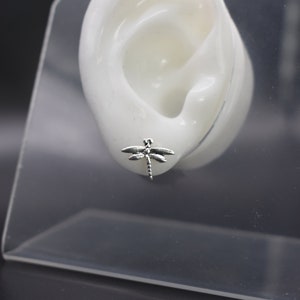 Dragonfly Sterling Silver Stud Earrings image 3
