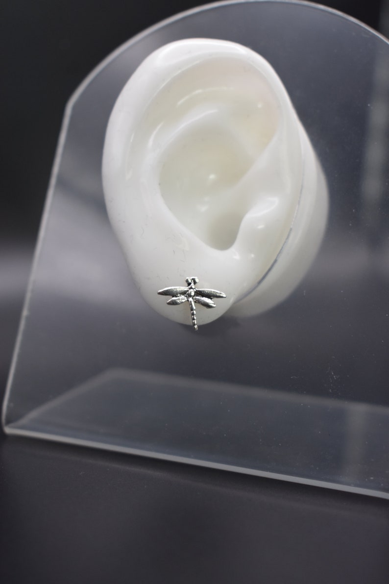 Dragonfly Sterling Silver Stud Earrings image 3