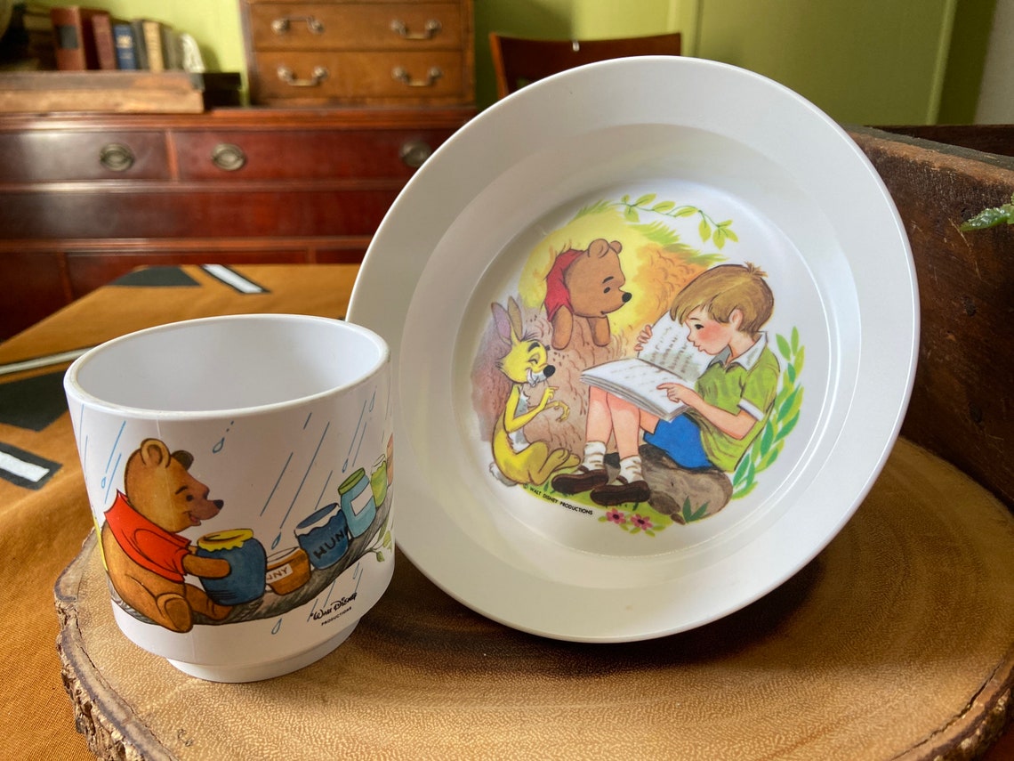 Vintage Winnie the Pooh child dishes Etsy