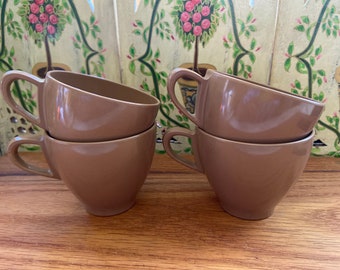 Vintage melamine brown tea cups