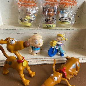 vintage Nickelodeon Rugrats toy figures