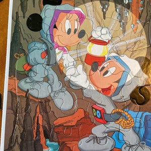 Vintage Disney frame puzzle Mickey Mouse and Minnie Mouse