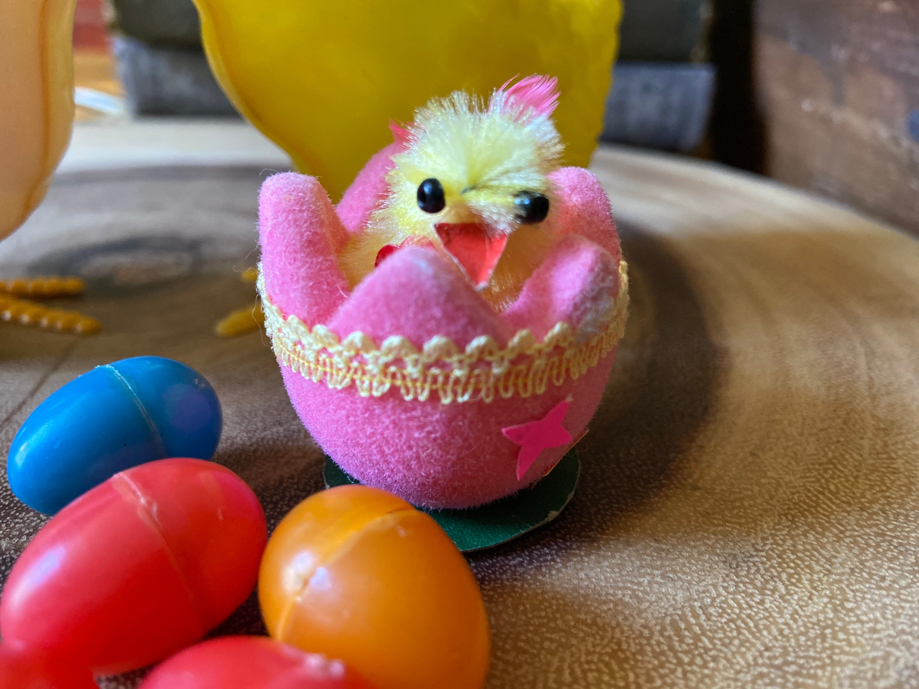 Vintage Easter Toy Hens with eggs Etsy