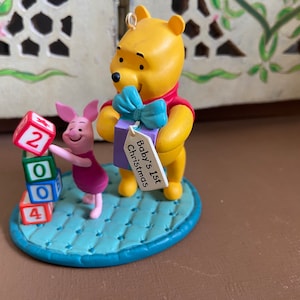 Enfeite de Natal vintage do Ursinho Pooh