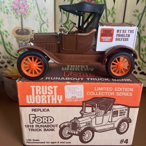 Ertl True Value 1918 Runabout Barrel 1/25 Scale De-cast Bank - Etsy