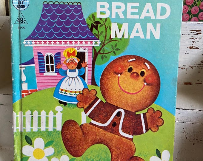 Vintage Children’s Book Gingerbread Man - Etsy