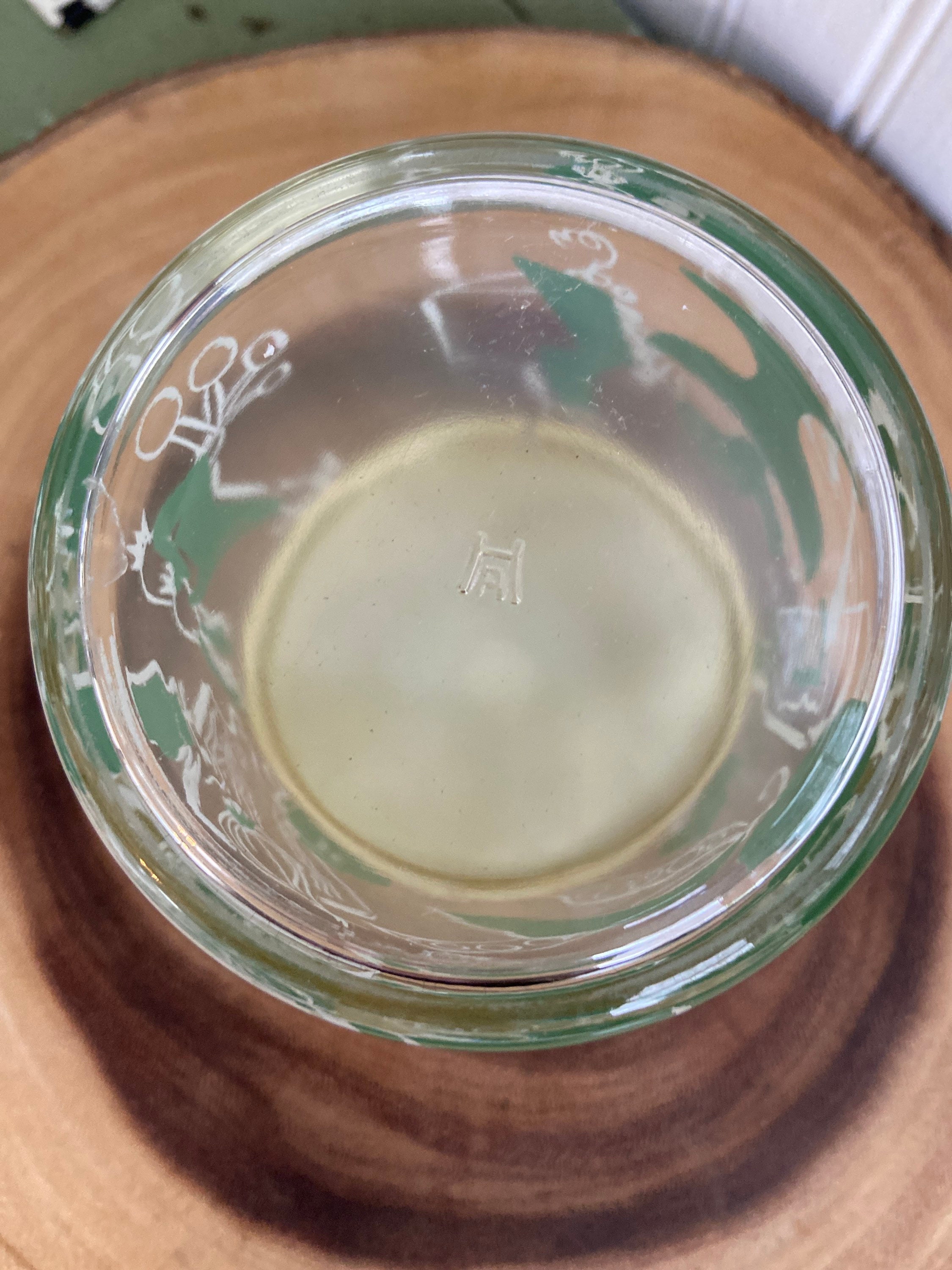 Vintage Hazel Atlas Sour Cream Jar With Lid Etsy