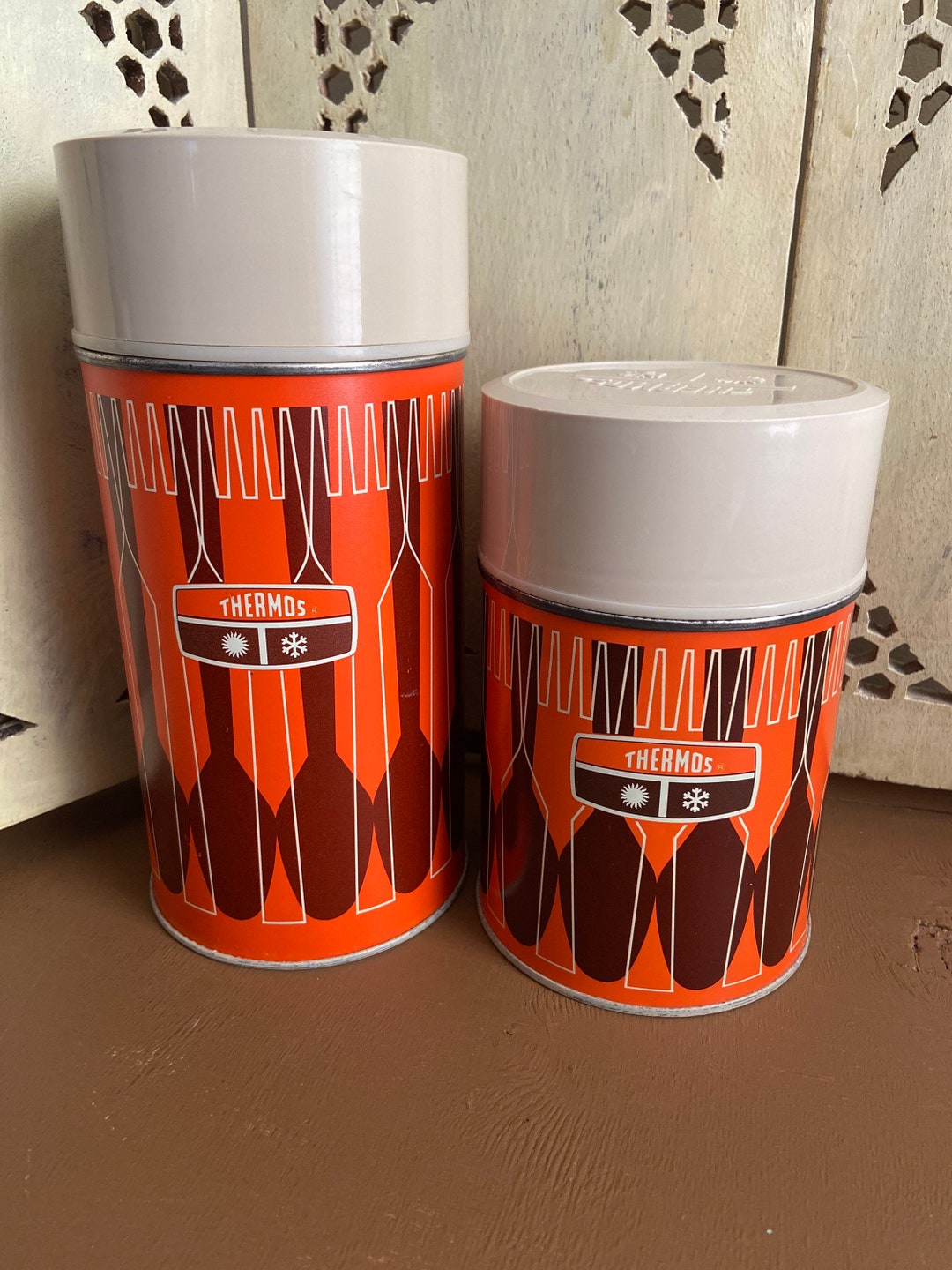 Vintage King Seeley Thermos Set - Etsy