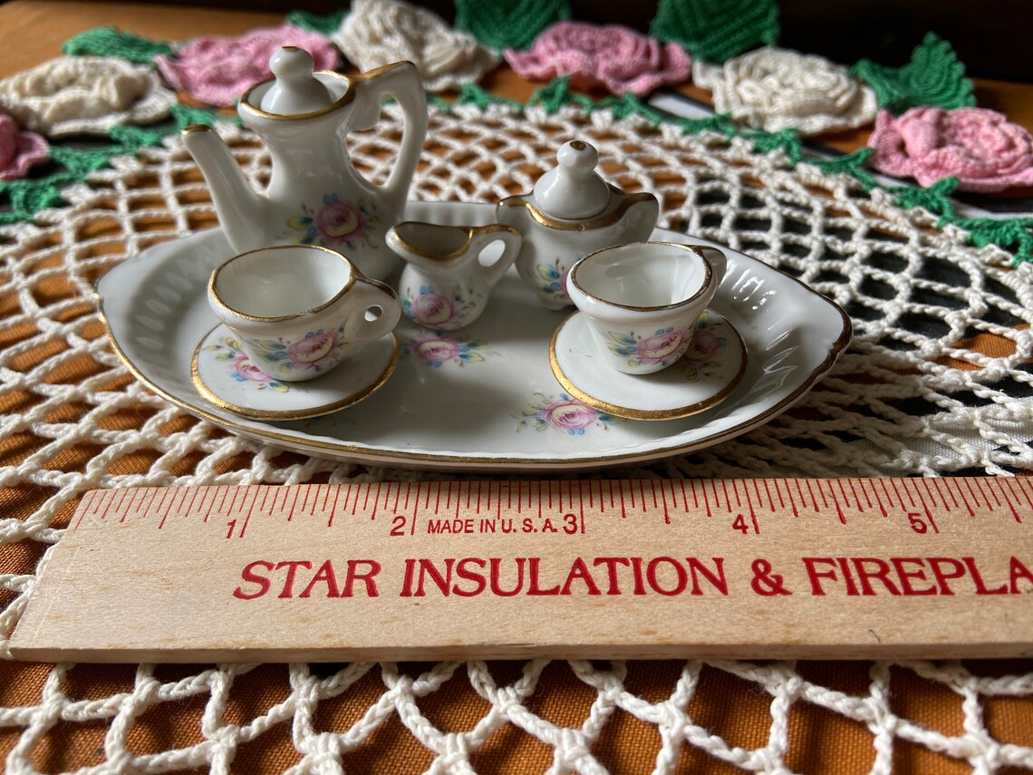 Vintage Miniature Tea Service Etsy UK