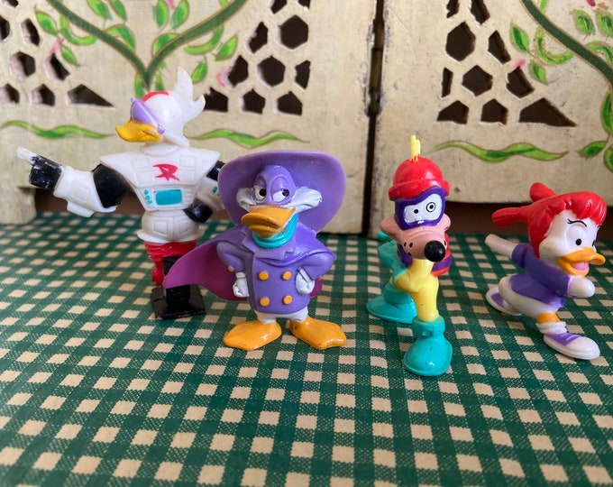 Vintage Disney Afternoon Darkwing Duck Toy Figures Etsy