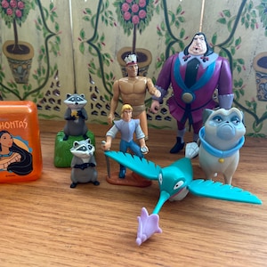 Vintage Disney Pocahontas toy figures