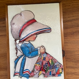 Vintage Thayer habitación para niños colgando de la pared