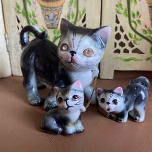 RUSS社　ラス　THE　COUNTRY　FOLKS　ネコ　犬　アメリカ雑貨 Russ The Country Folks Kittina With Two Kittens - Etsy 日本