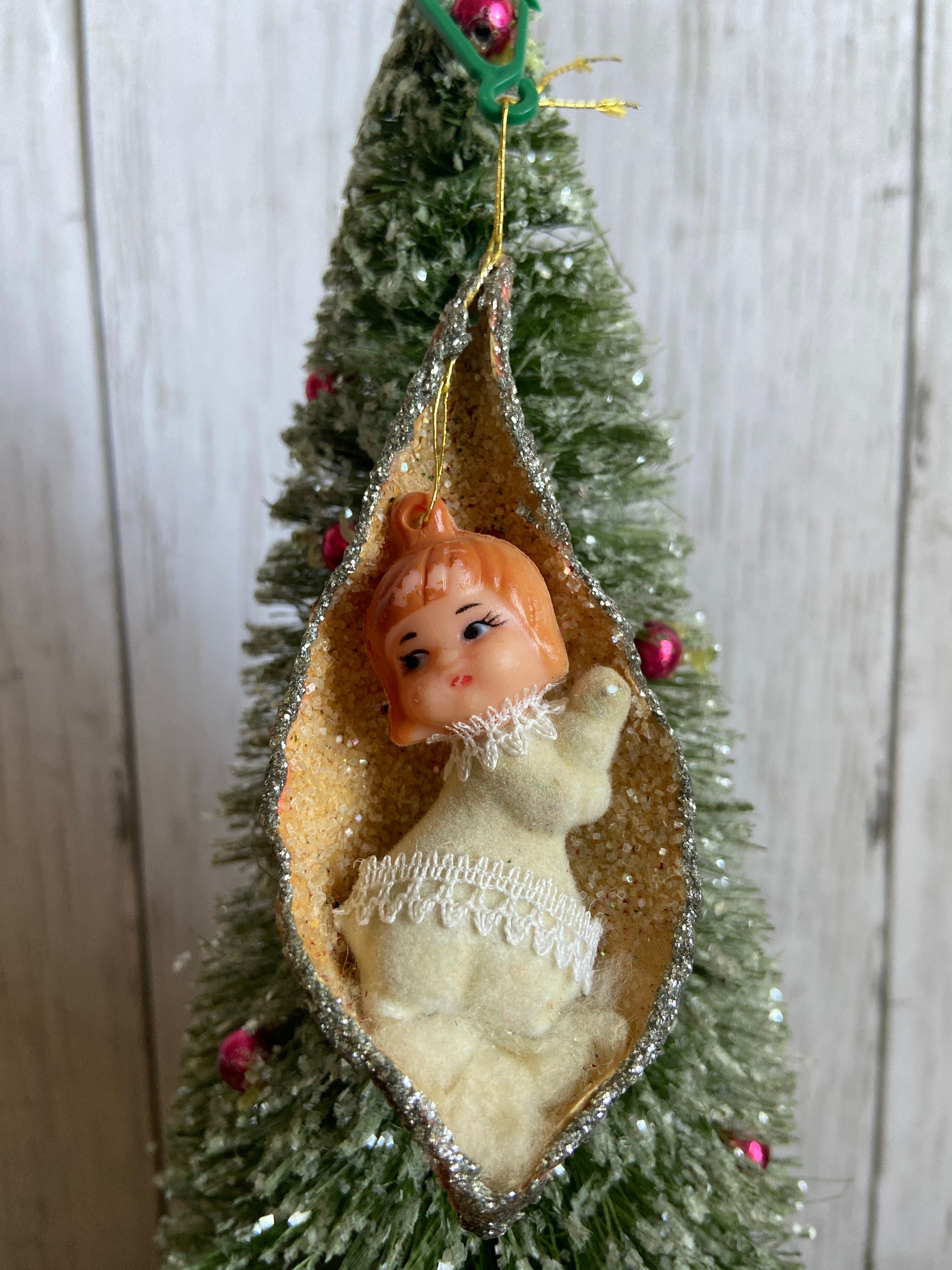 Vintage Christmas Ornament Snow Baby - Etsy