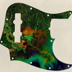 Custom Graphical Pickguard to fit Fender J Bass Jazz Bass Mississippi Delta