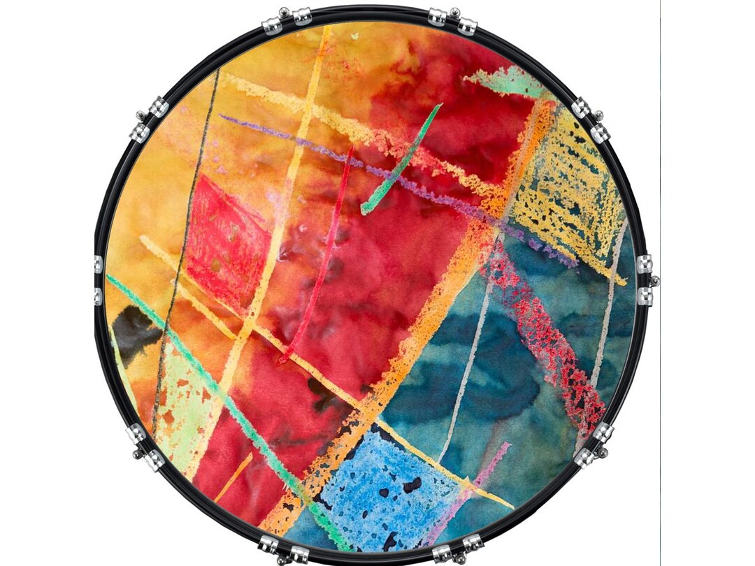 Custom Aquarian Bass Kick Drum Head Front Drumskin Painting 5 Etsy