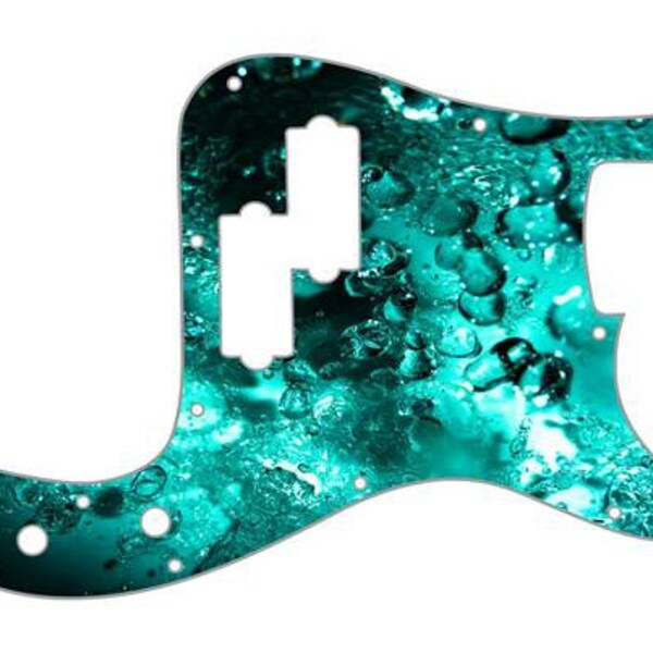 Custom Printed P-Bass Pickguard 3-ply - Snake Skin Look