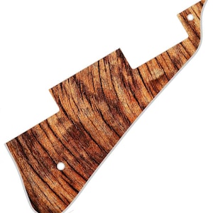 Custom Graphical Pickguard to fit Gibson or Epiphone Les Paul *Wood Old Vibe