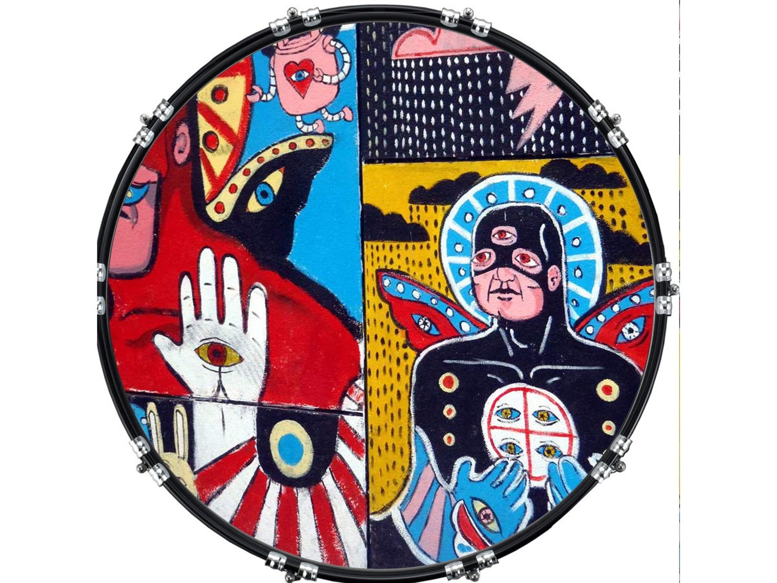 Custom Aquarian Bass Kick Drum Head Front Drumskin Graffiti 2 Etsy