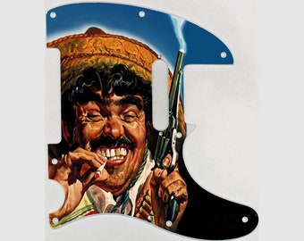 Custom Graphical Pickguard to fit Fender Tele Telecaster Bandito
