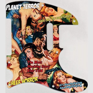 Custom Graphical Pickguard to fit Fender Tele Telecaster Planet Terror