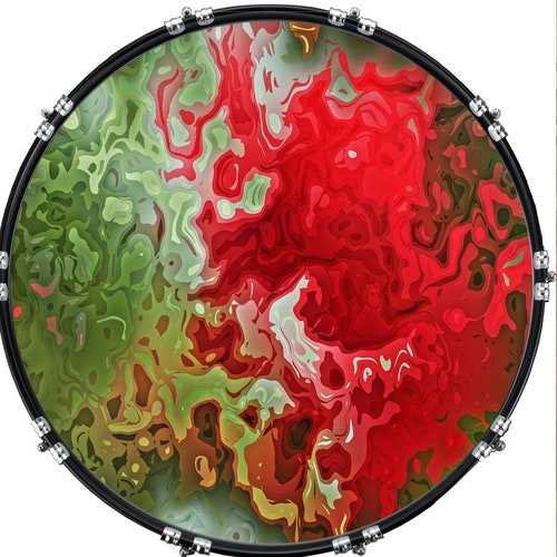 Custom Aquarian Bass Kick Drum Head Front Drumskin Skull Etsy