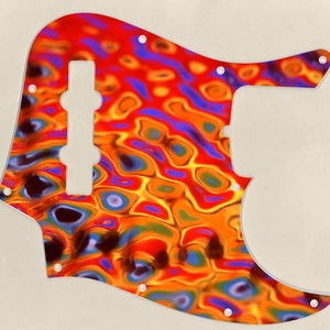 Custom Graphical Pickguard to fit Fender J Bass Jazz Bass Psychoripples