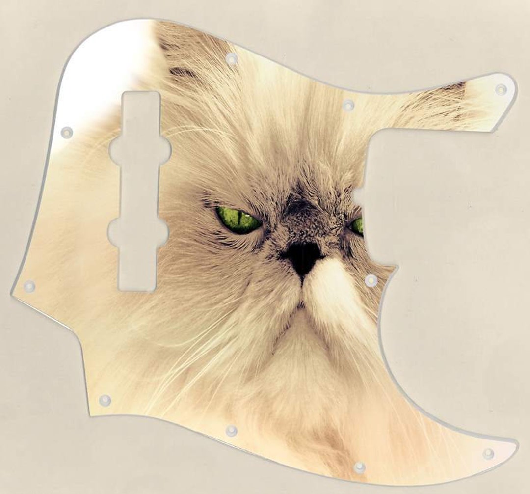 Custom Graphical Pickguard to Fit Fender J Bass Jazz Bass Cat 2 - Etsy