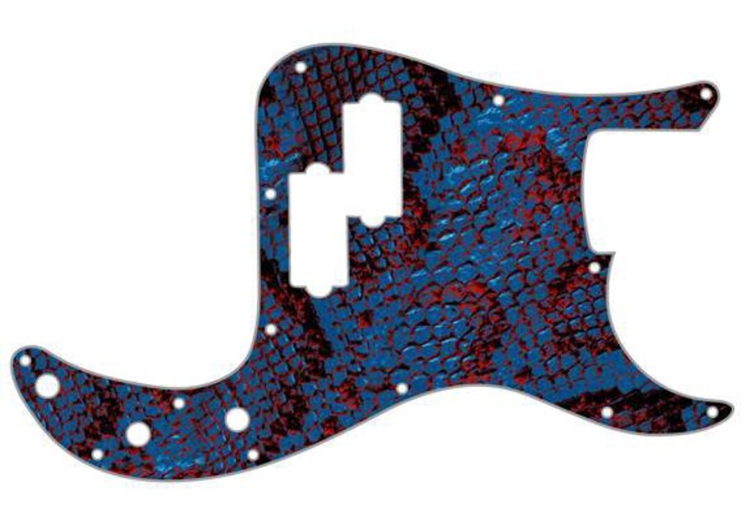 Custom Graphical Pickguard To Fit Fender P Bass Precision Bass Etsy