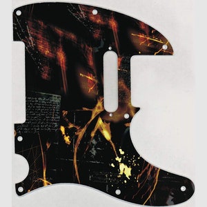 Custom Graphical Pickguard to fit Fender Tele Telecaster Abstract 3